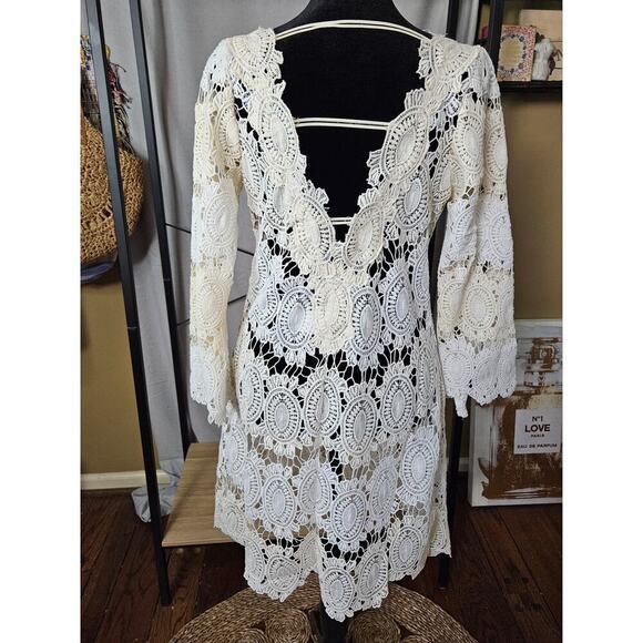 Anthropologie Yoana Baraschi Crochet Lace Dress Size S - Picture 8 of 14